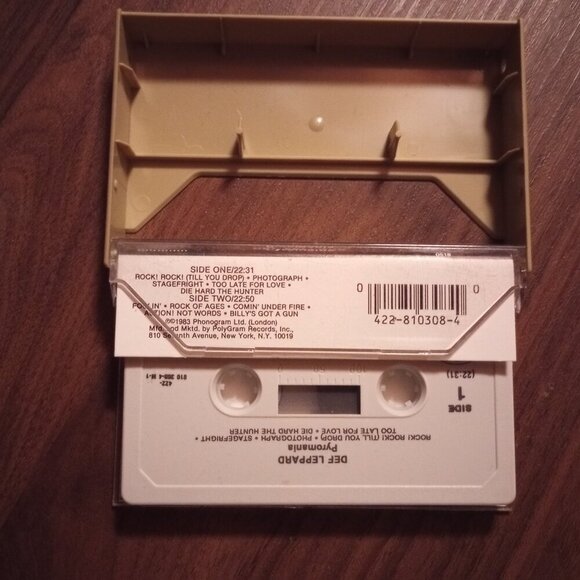 Def Leppard - Pyromania (1983, Hard Rock, Glam Metal, Cassette Tape, Mercury) - Picture 4 of 4